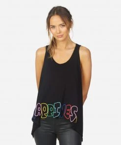 Lauren Moshi NEW Gladys Happiness Embroidery