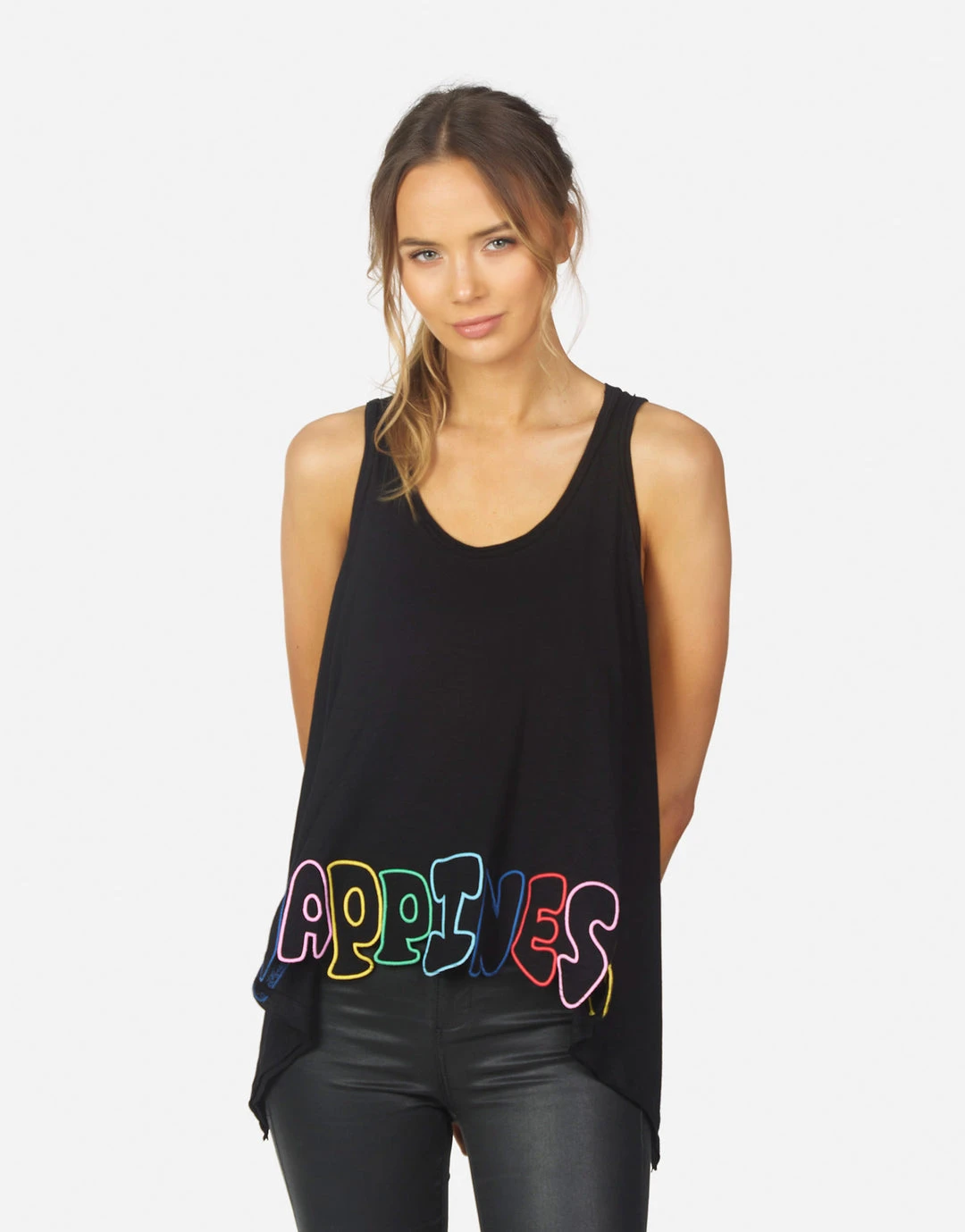 Lauren Moshi NEW Gladys Happiness Embroidery