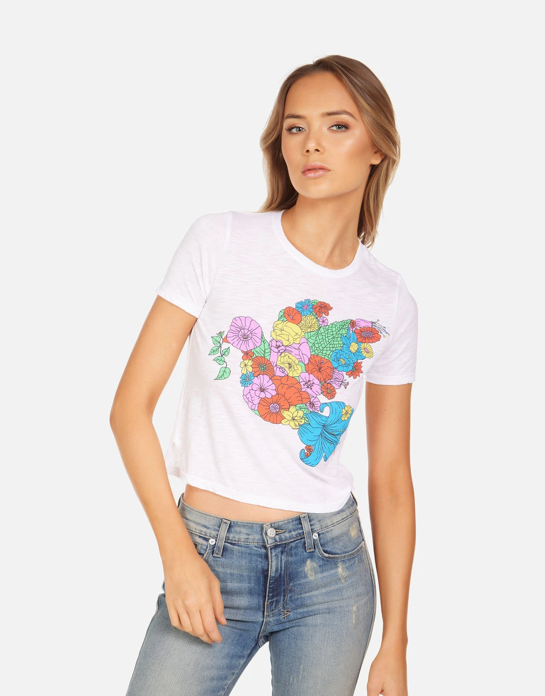 Lauren Moshi NEW Adeline Floral Dove