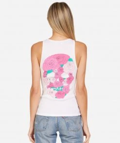Lauren Moshi NEW Esmerelda Pink Rose Skull