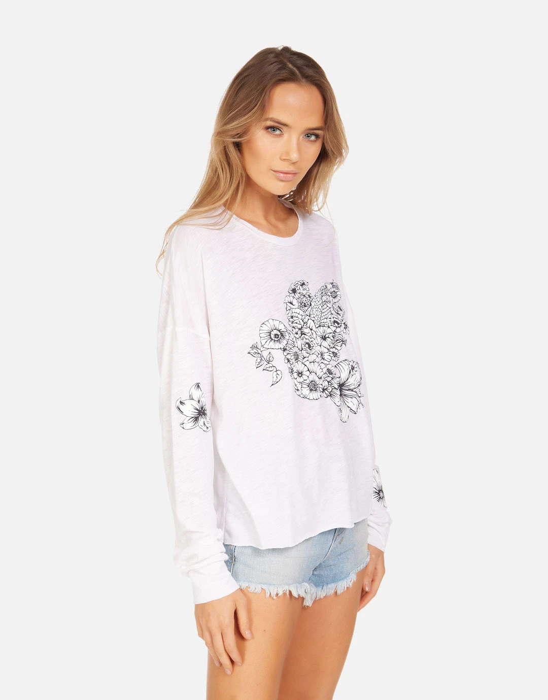 Lauren Moshi NEW Kasia Floral Dove