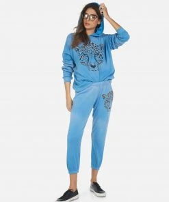 Lauren Moshi Alana Heart Leopard Bottoms