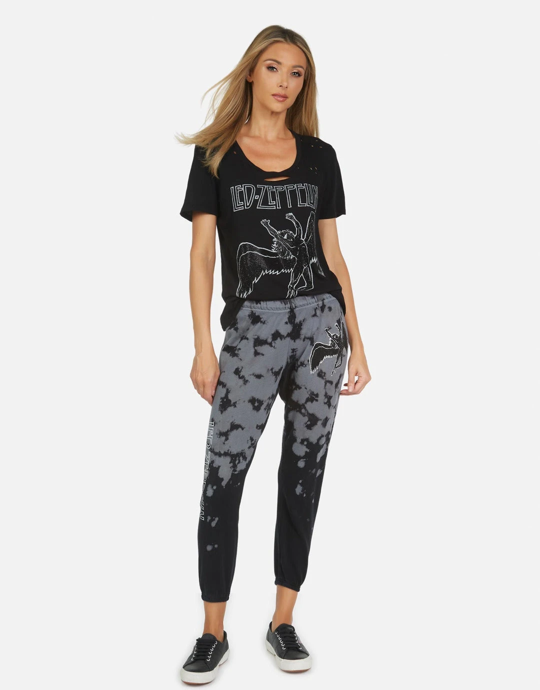 Lauren Moshi X Led Zeppelin Alana Led Zeppelin Outline Bottoms