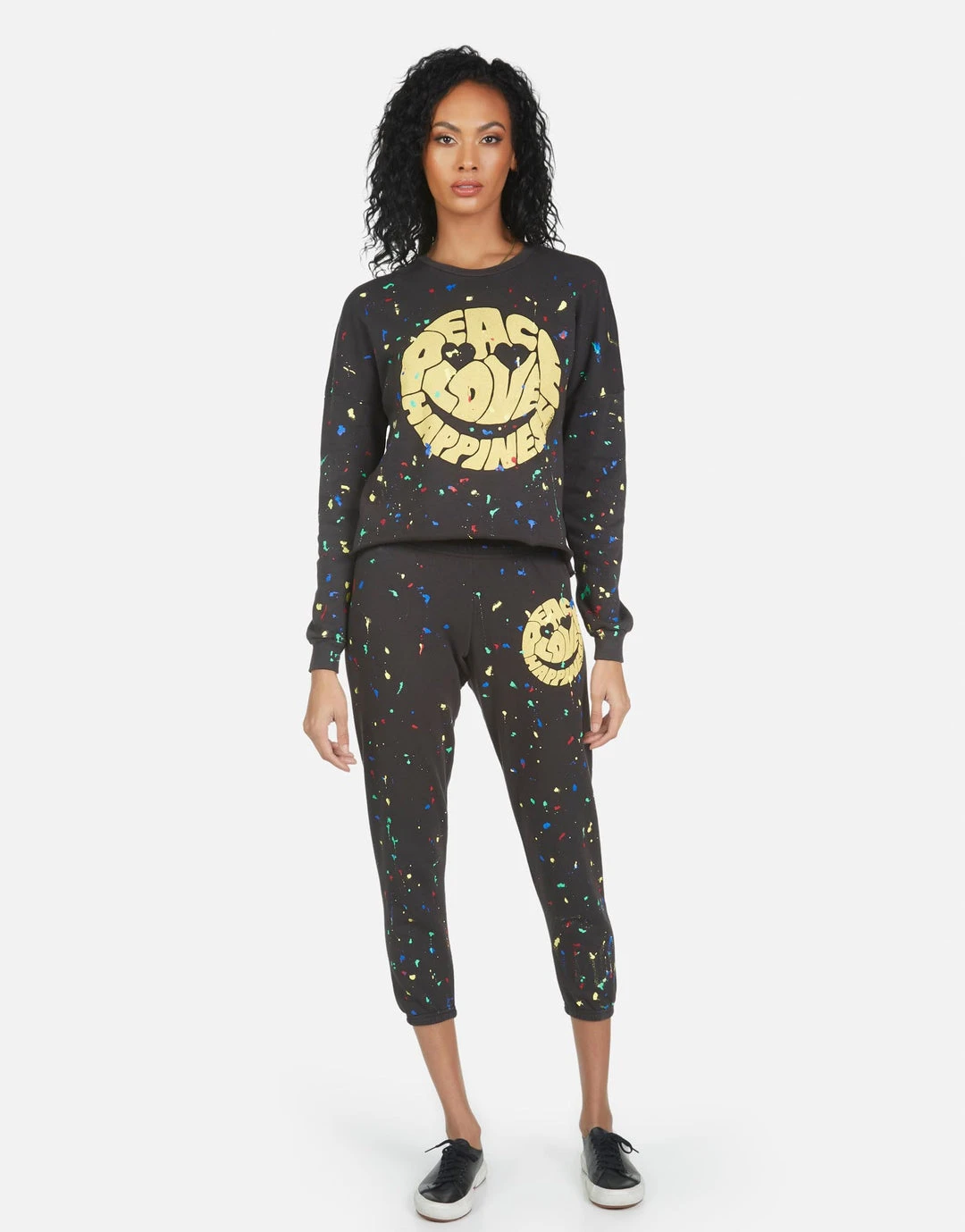 Lauren Moshi Alana Text Happy Face Bottoms