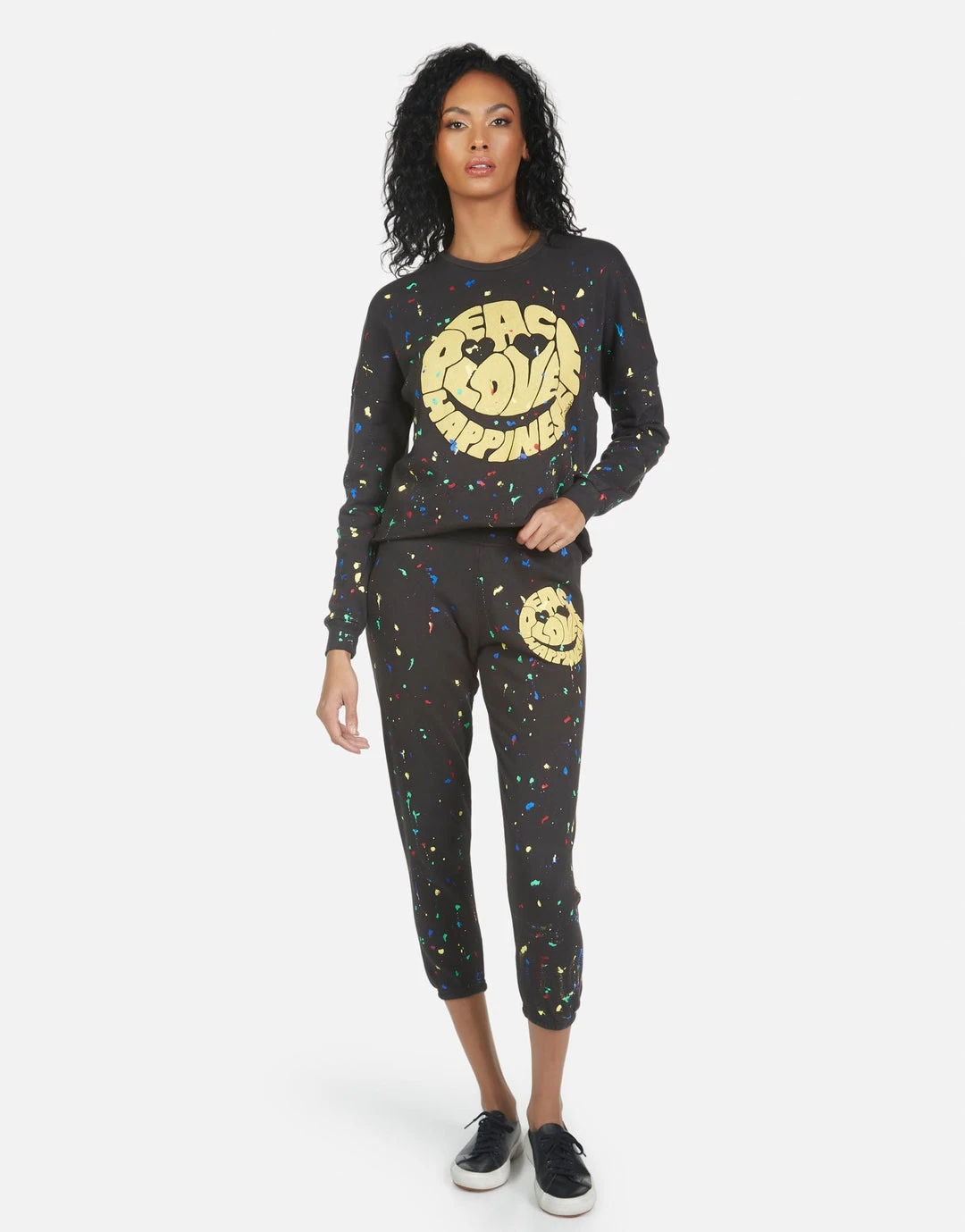 Lauren Moshi Alana Text Happy Face Bottoms