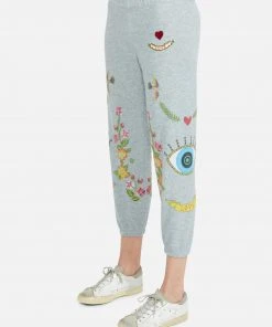 Lauren Moshi Bottoms Alana Floral Eye Love