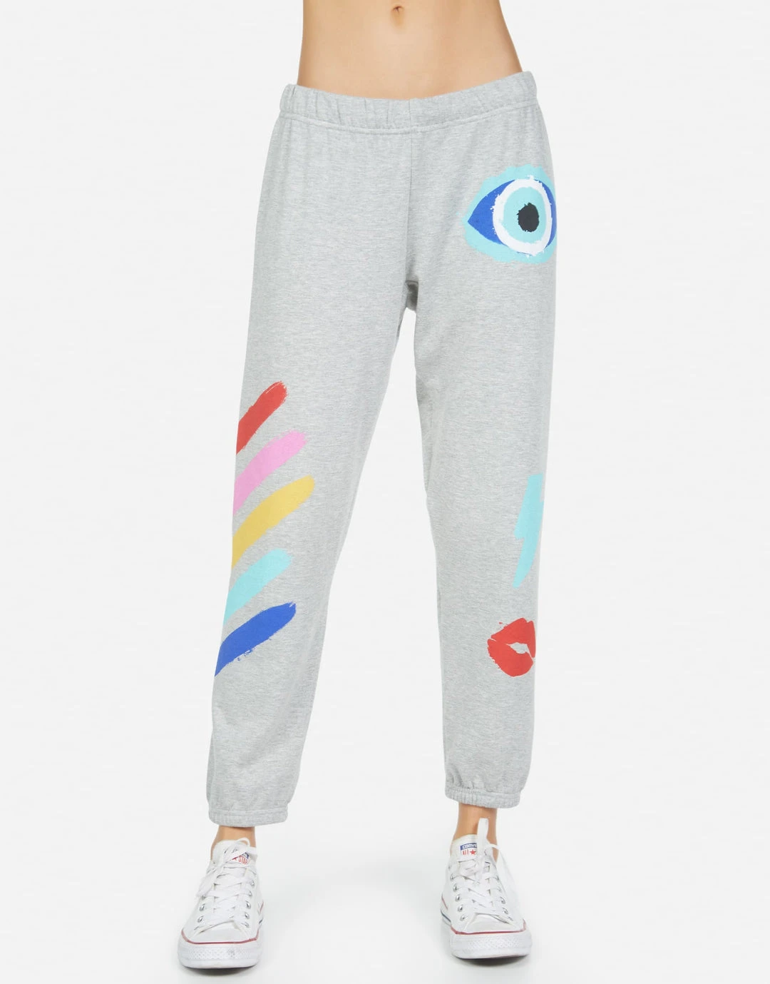 Lauren Moshi Bottoms Alana Painted Evil Eye