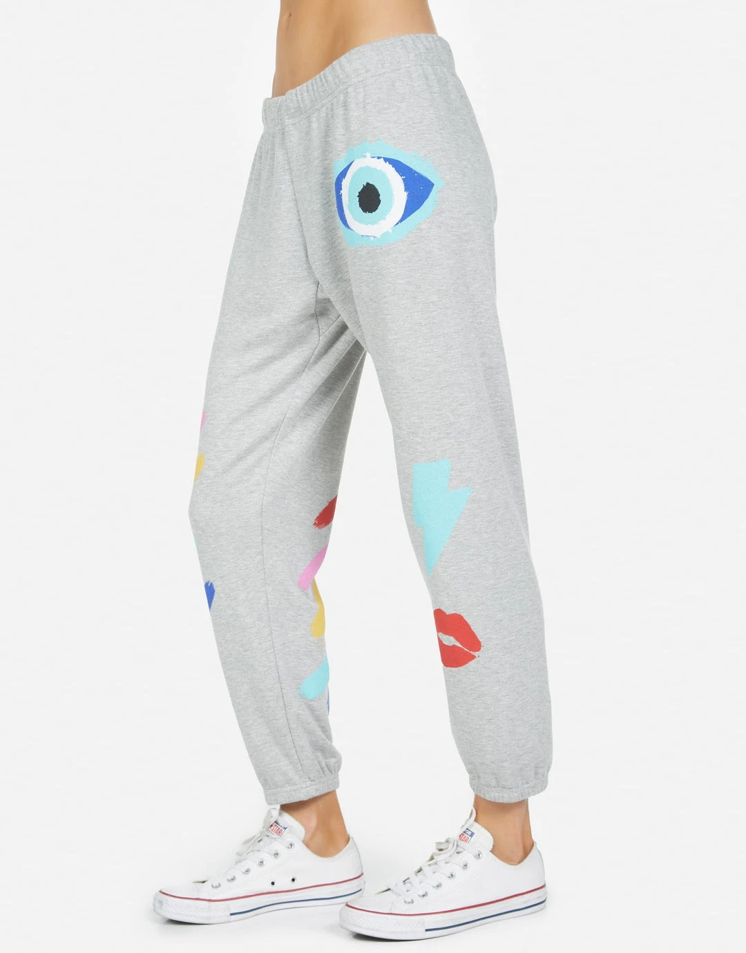 Lauren Moshi Bottoms Alana Painted Evil Eye