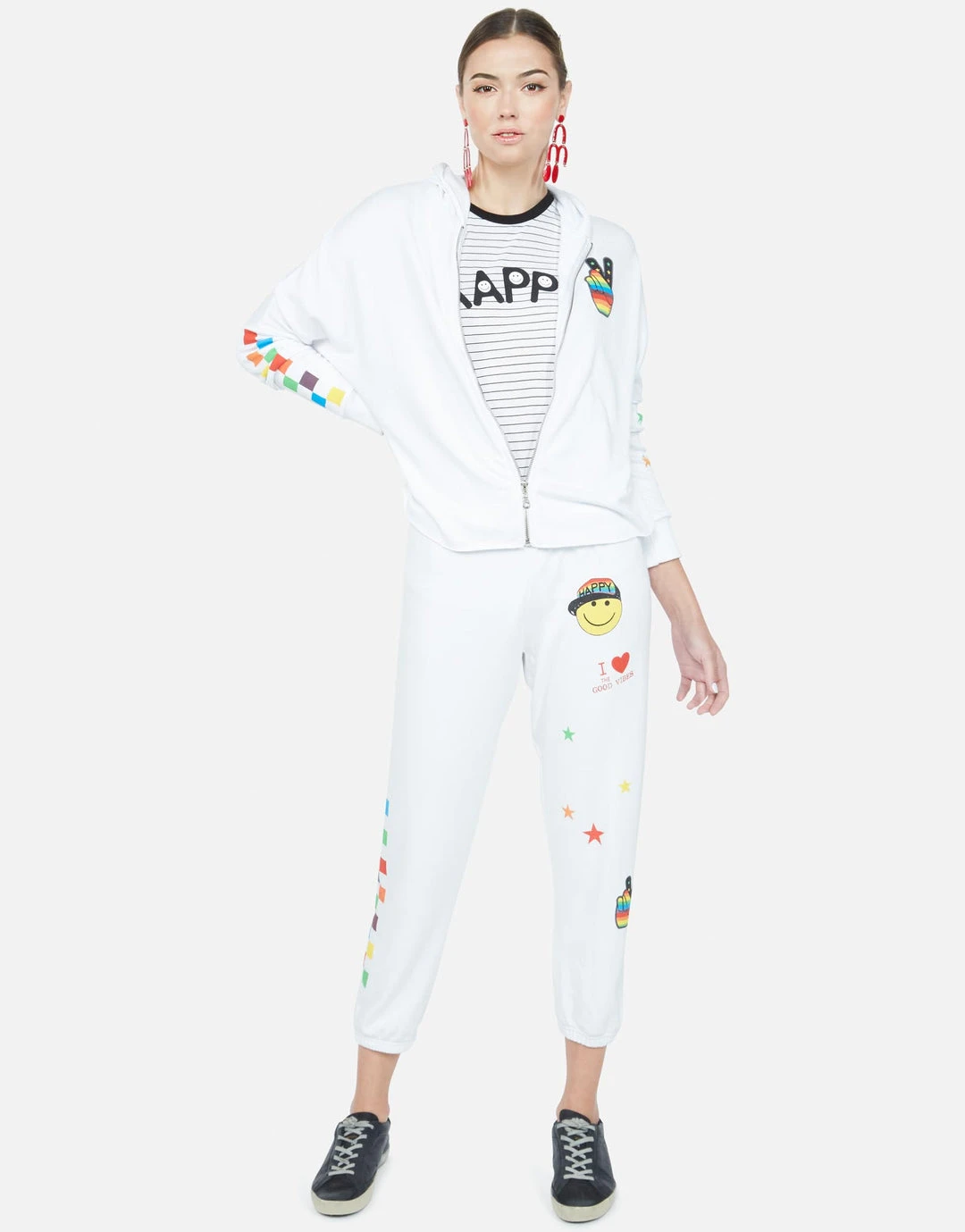 Lauren Moshi Alana Rainbow Happy Vibes