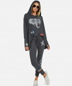 Lauren Moshi Bottoms Kizzy Electric Elephant Elements