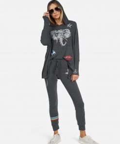 Lauren Moshi Bottoms Kizzy Electric Elephant Elements