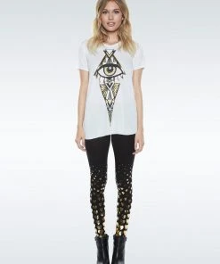 Lauren Moshi Shae All Over Foil Hearts Bottoms