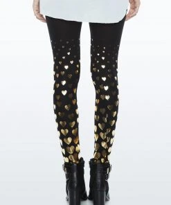 Lauren Moshi Shae All Over Foil Hearts Bottoms