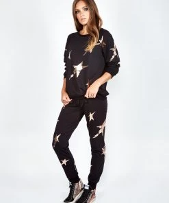 Lauren Moshi Bottoms Jess Foil Scribble Stars