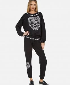 Lauren Moshi Bottoms Winslet Crystal Tiger Head