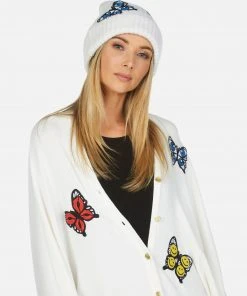 Lauren Moshi Blix Butterfly Patches Beanie