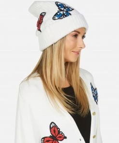 Lauren Moshi Blix Butterfly Patches Beanie