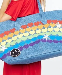 Lauren Moshi X Exclusive X Jackie Rainbow Heart Peace Love & Moshi