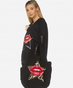 Lauren Moshi Galilea Leopard Star Lip Patch