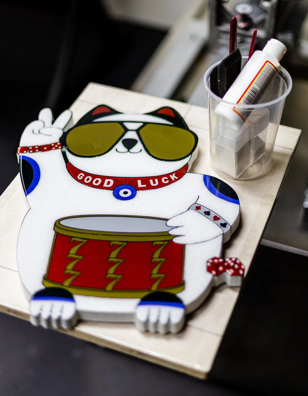 Lauren Moshi Lucky Cat Art