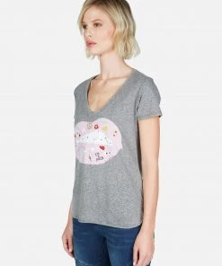 Lauren Moshi Short Sleeve Emmalyn Elements Lip