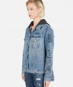 Lauren Moshi Stevie Varsity Panther Outerwear