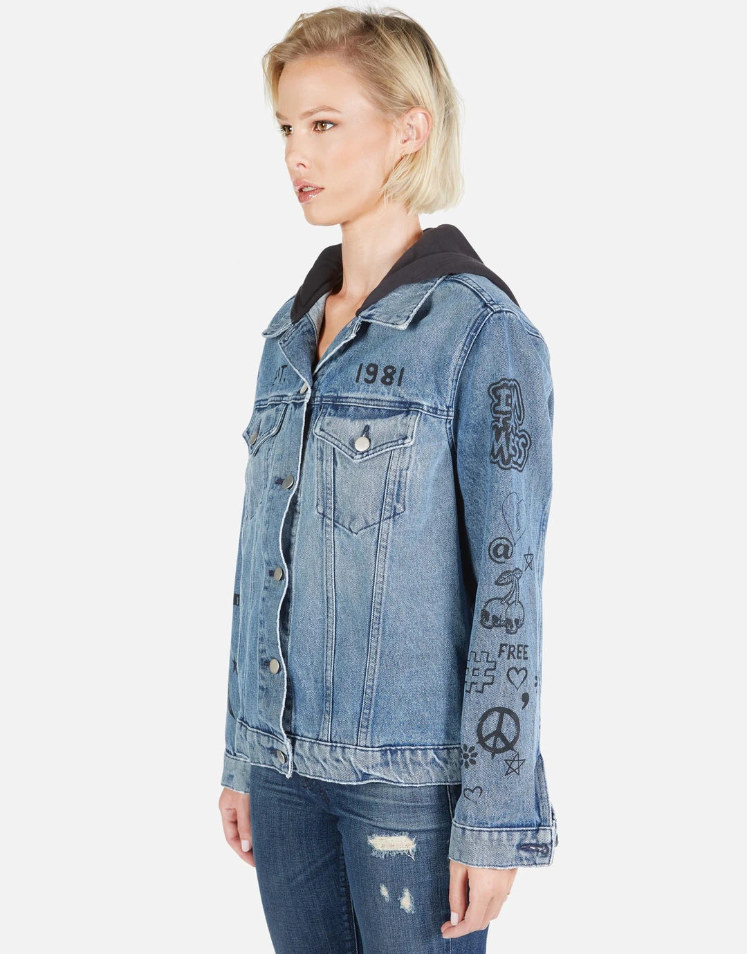 Lauren Moshi Stevie Varsity Panther Outerwear