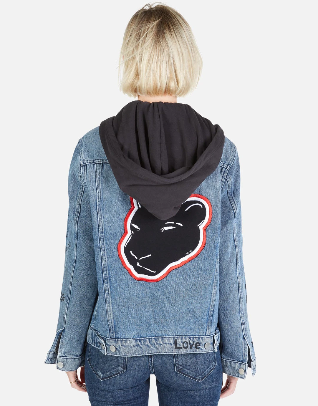 Lauren Moshi Stevie Varsity Panther Outerwear