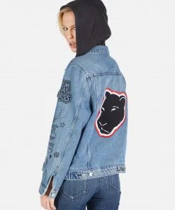 Lauren Moshi Stevie Varsity Panther Outerwear