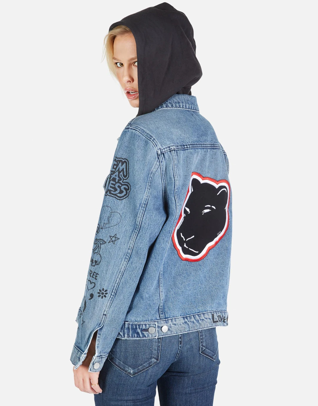Lauren Moshi Stevie Varsity Panther Outerwear