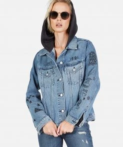 Lauren Moshi Stevie Varsity Panther Outerwear