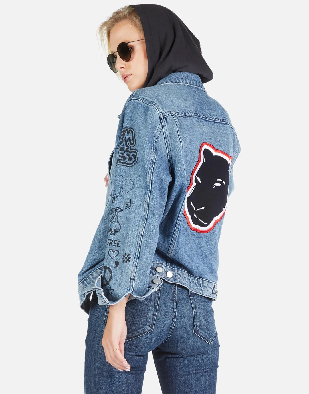 Lauren Moshi Stevie Varsity Panther Outerwear