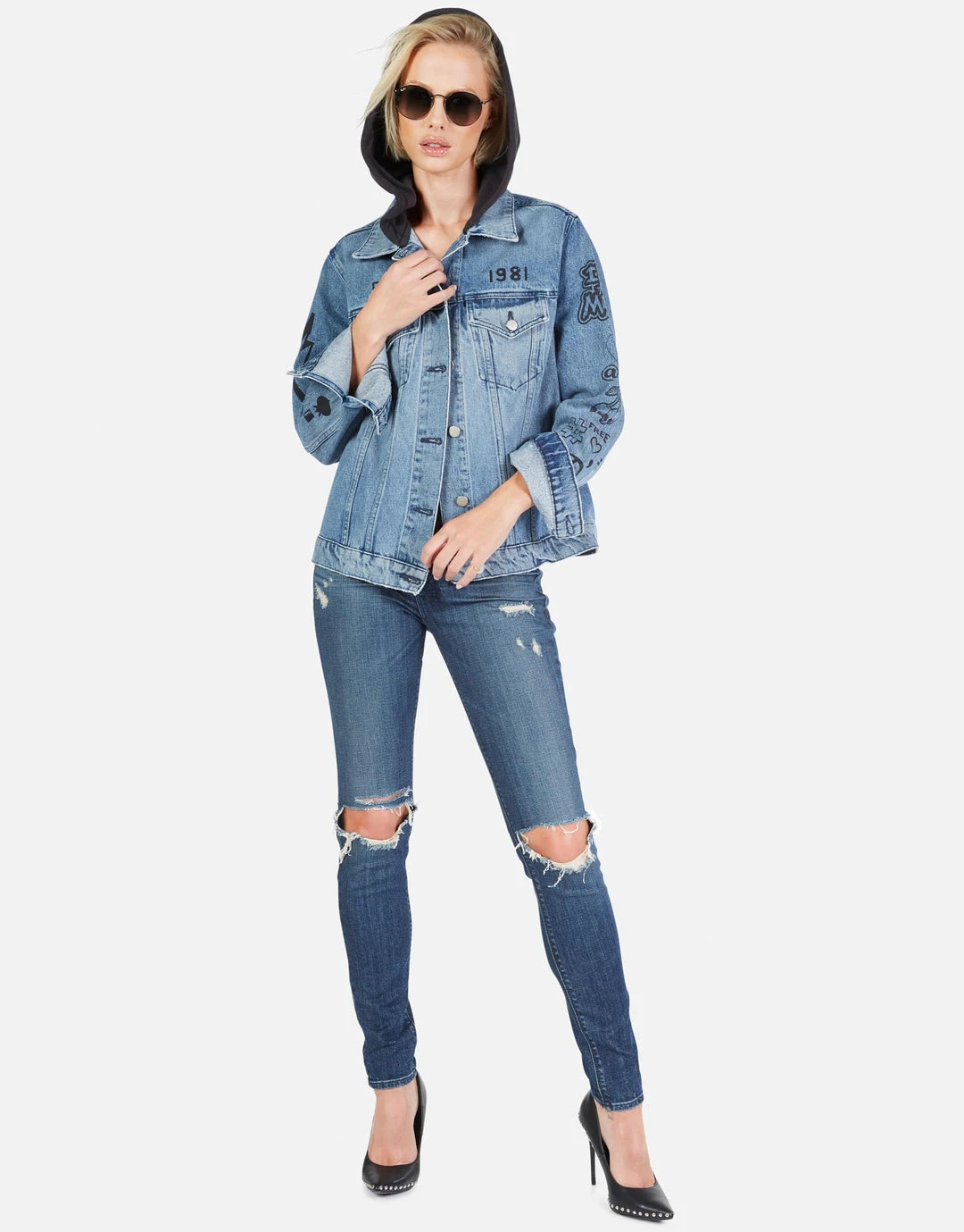 Lauren Moshi Stevie Varsity Panther Outerwear