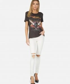 Lauren Moshi X ZZ Top Wolf ZZ Top Eliminator Short Sleeve