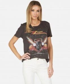 Lauren Moshi X ZZ Top Wolf ZZ Top Eliminator Short Sleeve