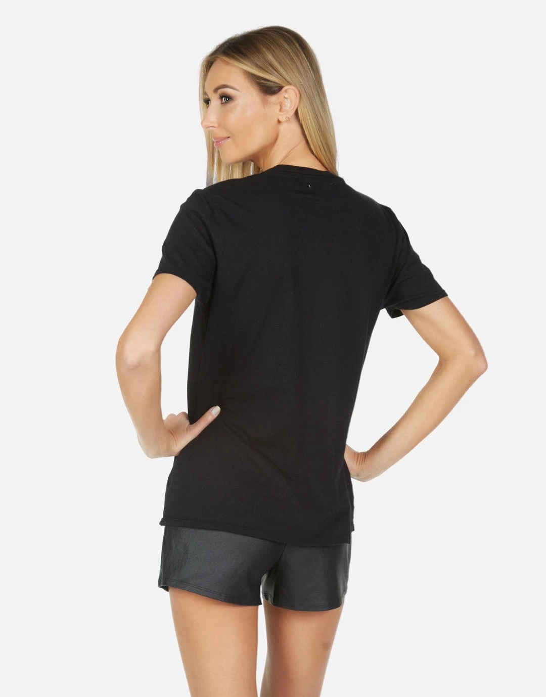 Lauren Moshi Short Sleeve Wolf Crystal Lipstick Peace