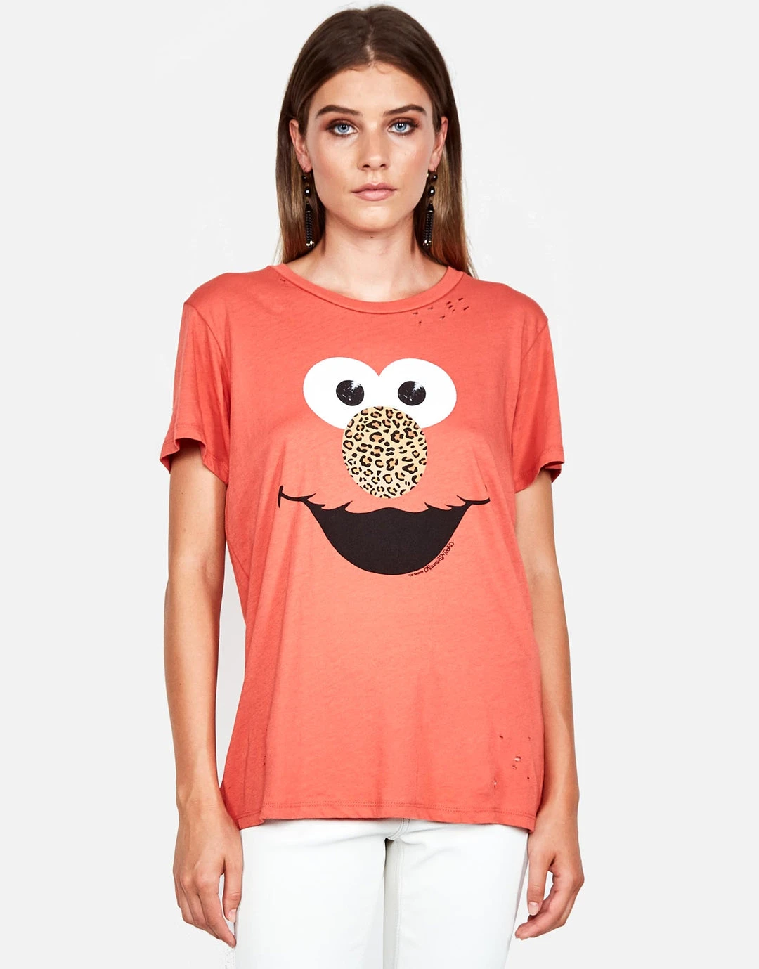 Lauren Moshi Wolf Leopard Elmo Short Sleeve