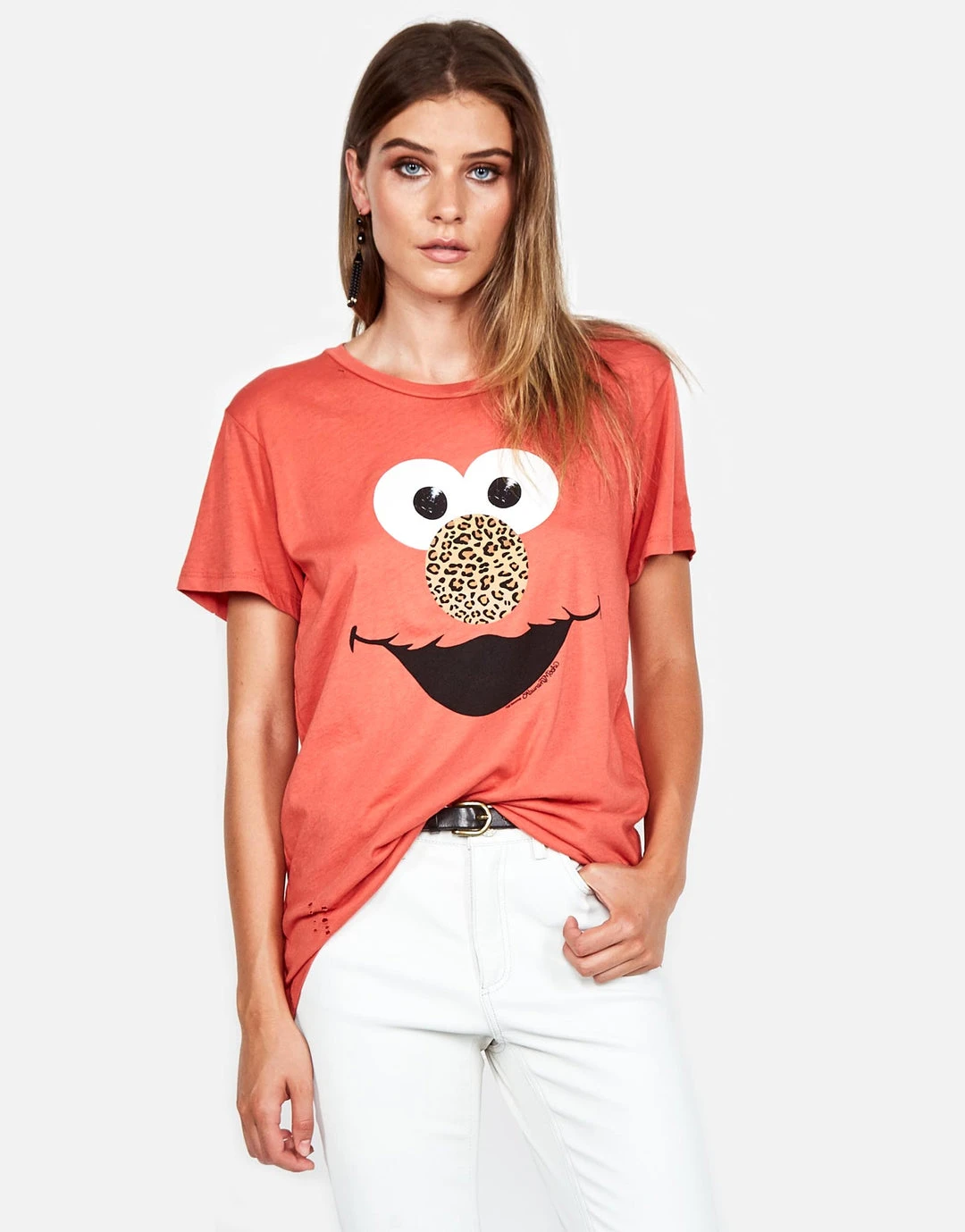 Lauren Moshi Wolf Leopard Elmo Short Sleeve