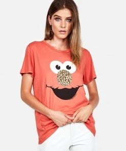 Lauren Moshi Wolf Leopard Elmo Short Sleeve