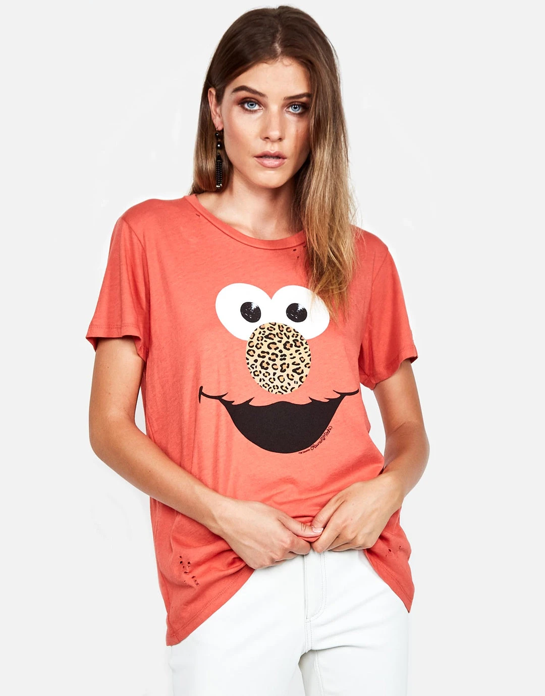 Lauren Moshi Wolf Leopard Elmo Short Sleeve