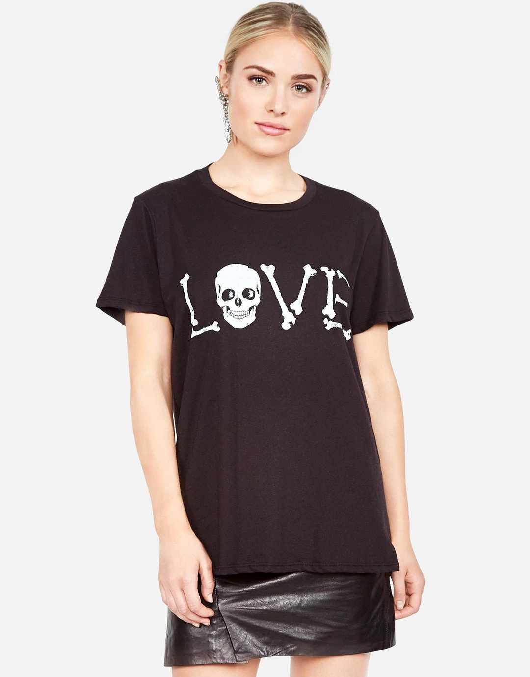 Lauren Moshi Wolf Love Bones Short Sleeve