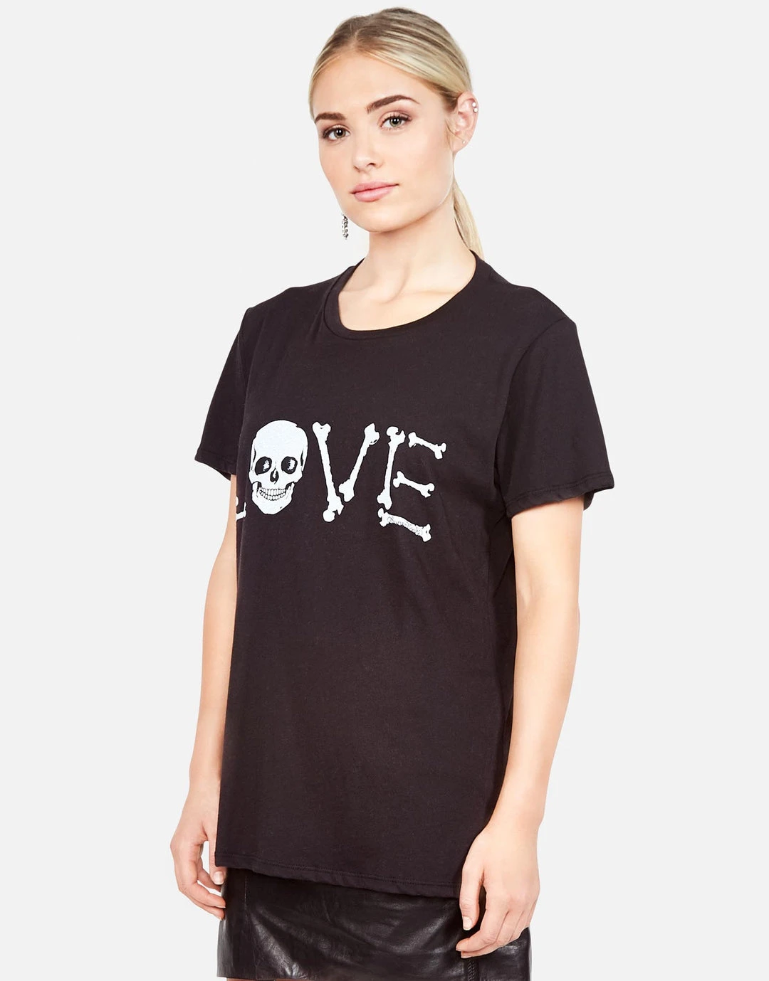 Lauren Moshi Wolf Love Bones Short Sleeve