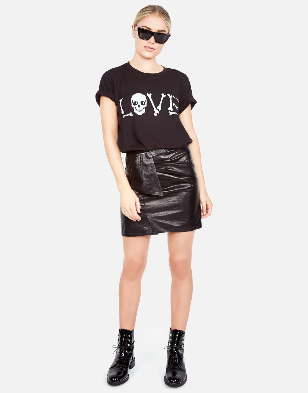 Lauren Moshi Wolf Love Bones Short Sleeve