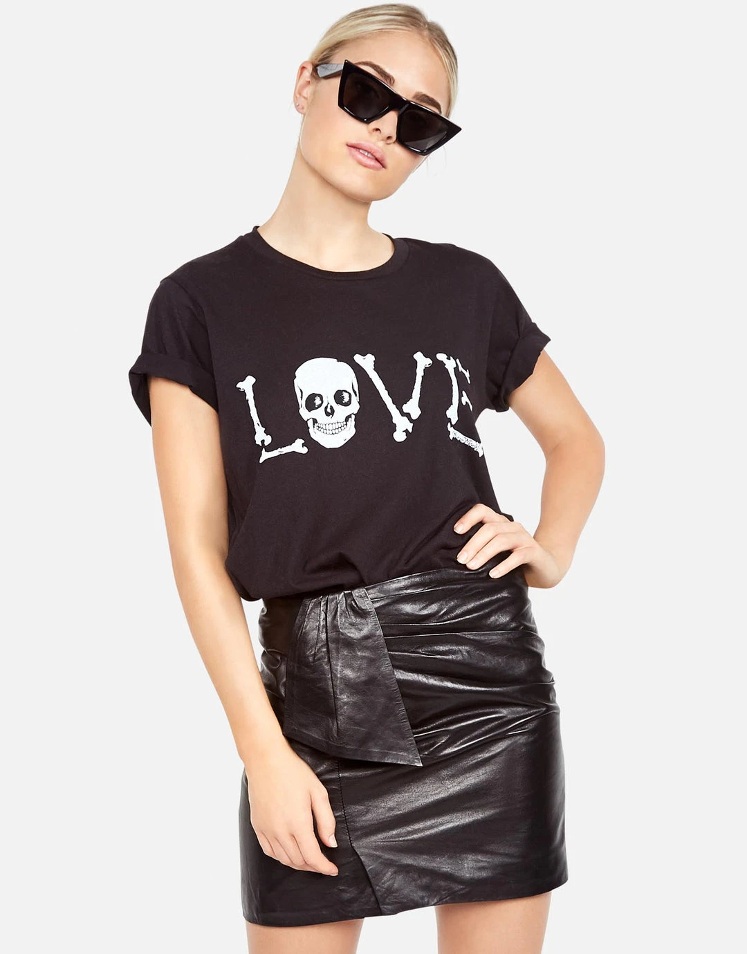 Lauren Moshi Wolf Love Bones Short Sleeve