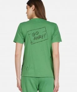 Lauren Moshi Wolf Go Away Oscar Short Sleeve