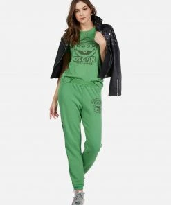 Lauren Moshi Wolf Go Away Oscar Short Sleeve