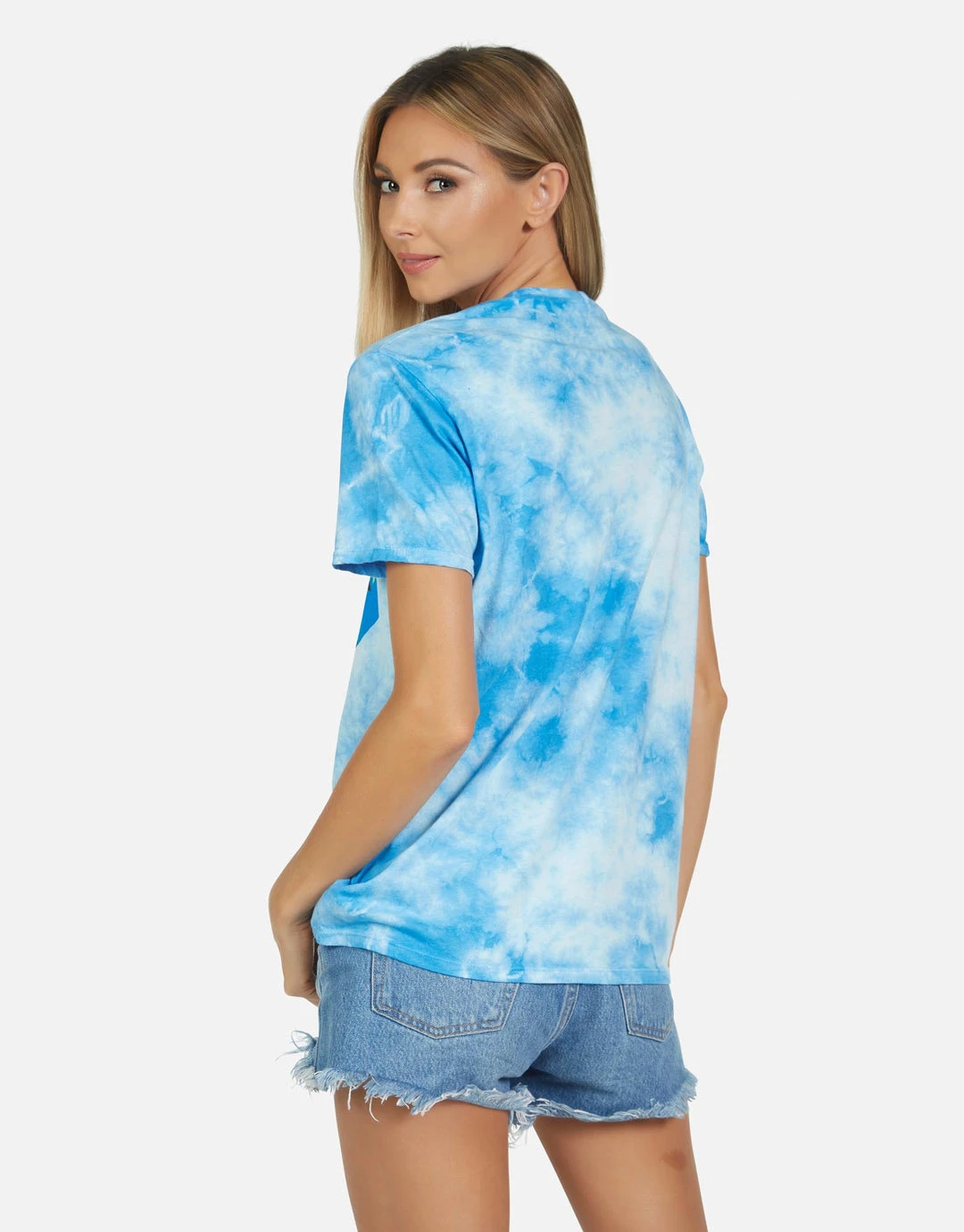 Lauren Moshi Short Sleeve Wolf World Peace Lips