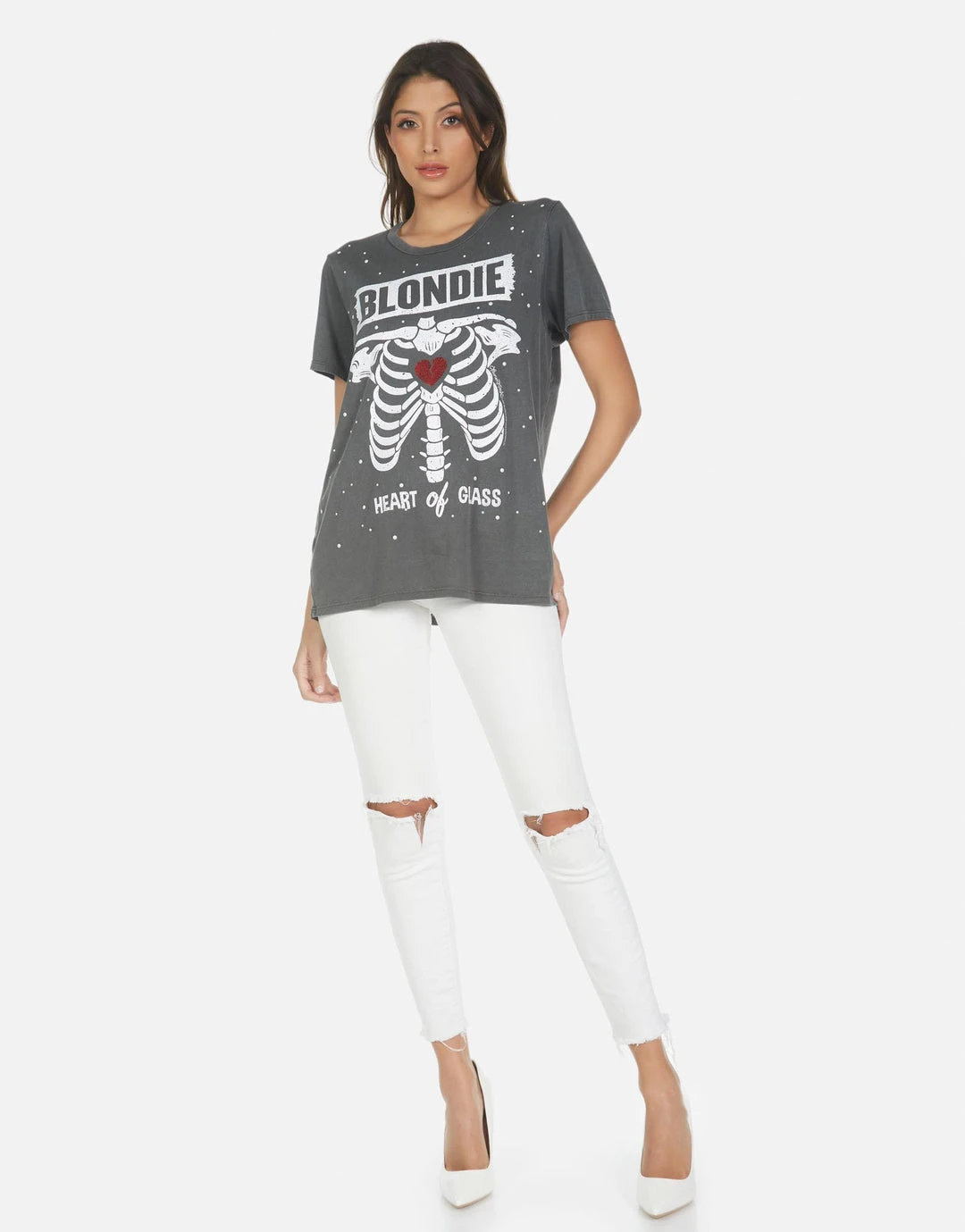 Lauren Moshi Short Sleeve Wolf Blondie Heart