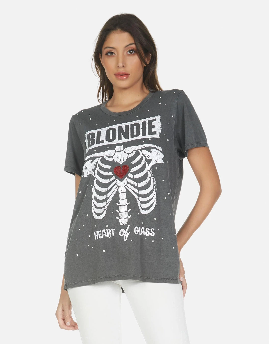 Lauren Moshi Short Sleeve Wolf Blondie Heart