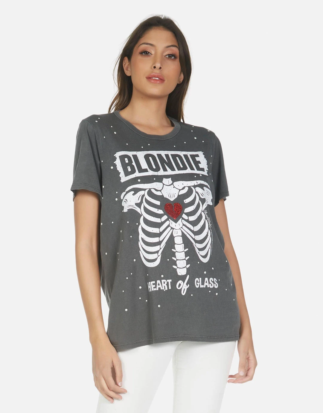 Lauren Moshi Short Sleeve Wolf Blondie Heart